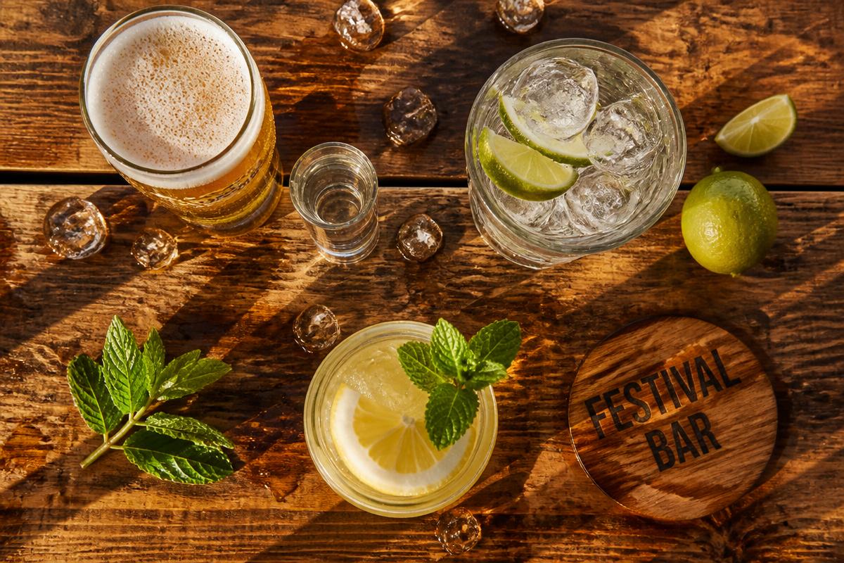 Selection of cold drinks served at Najjači Has